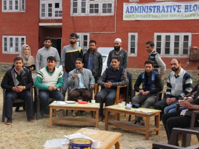 Farooq Ah Faizan Assistant Prof. Education speaking during Teachers Day on 11th Sept. 2017