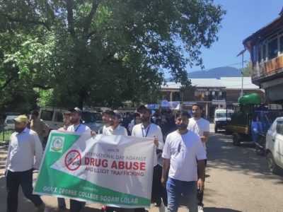 Drug Rally Organized by NSS Unit GDC Sogam on International Day against Drug Abuse and Illicit Trafficking- June-2022