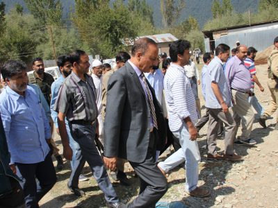 MLA Lolab visiting new campus on 12th Sept. 2017