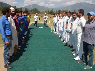 Sports event in which inauguration match was played between staff and students