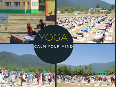 Govt Degree College Sogam Celebrates International Yoga Day- 9th Edition  in Collaboration with 28-RR of the Indian Army. The Event was organized by Department of Physical Education and Sports under the supervision of  Dr. Rayees Ahmad Dar(P.T.I).